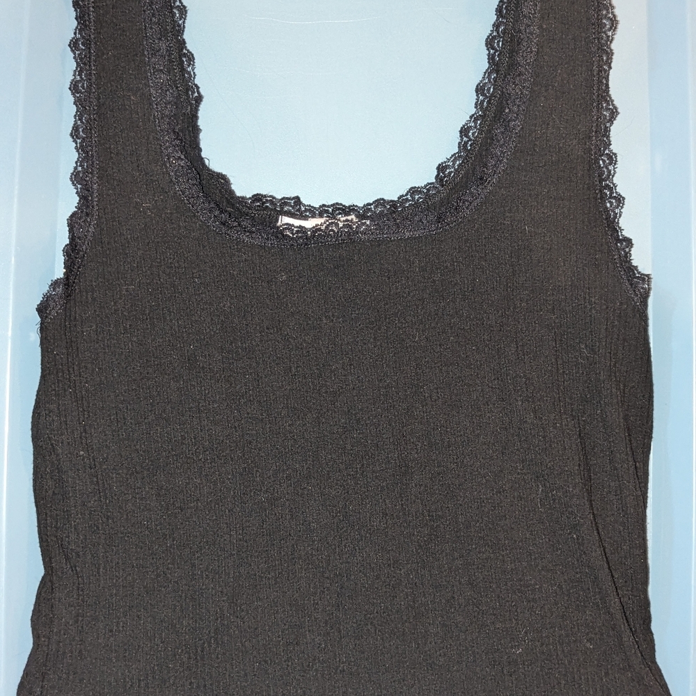 Black Lace Tank Top
